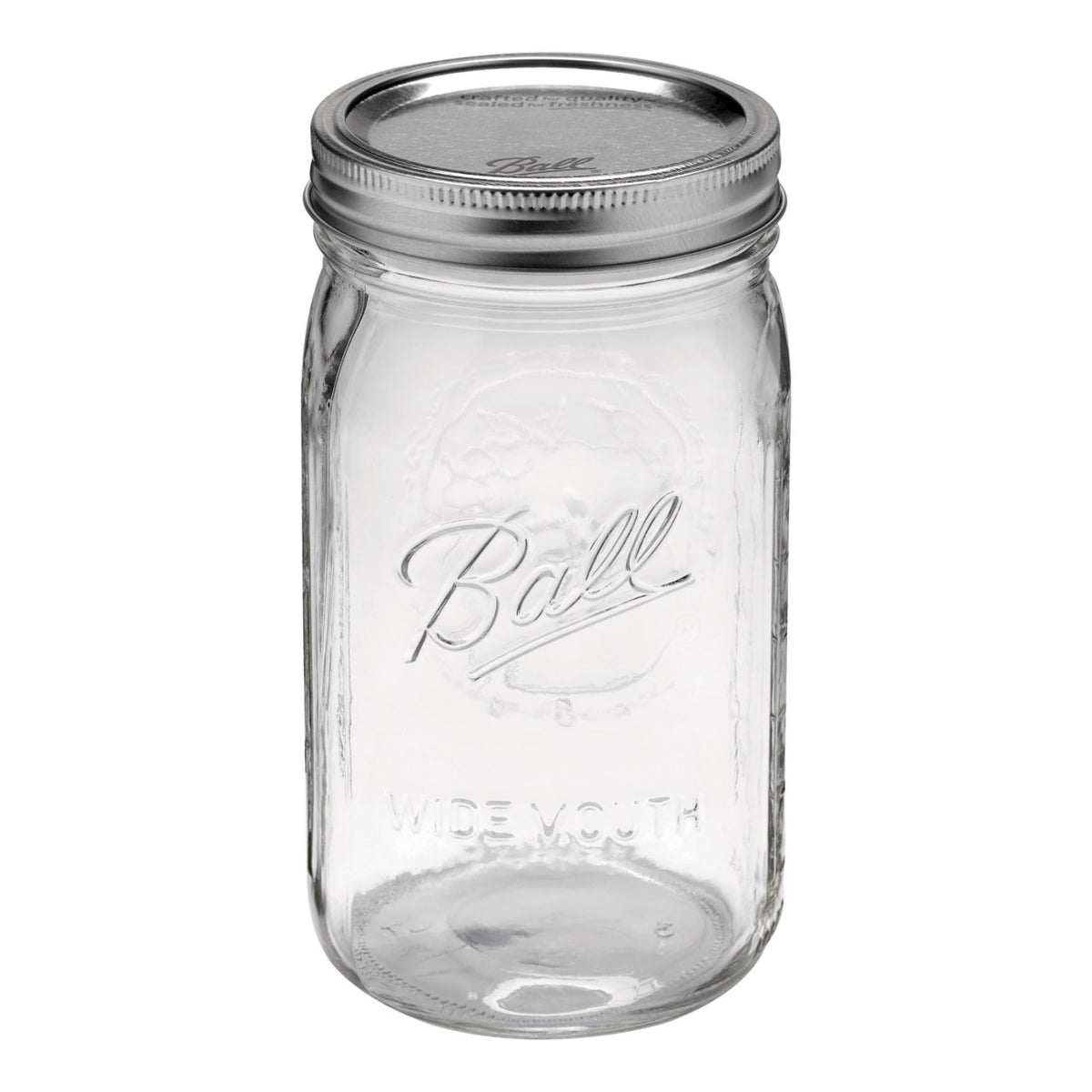 Ball 67000 Wide Mouth Mason Jars, Quart (32 Oz), Box of 12