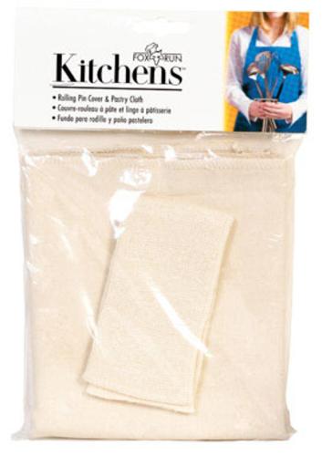 Fox Run 4176 Pastry Cloth Set And Rolling Pin Cover