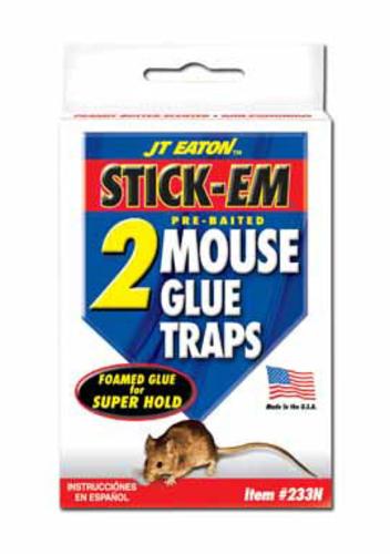 Jt Eaton 233N "Stick-Em" Mouse Glue Traps Pack 2