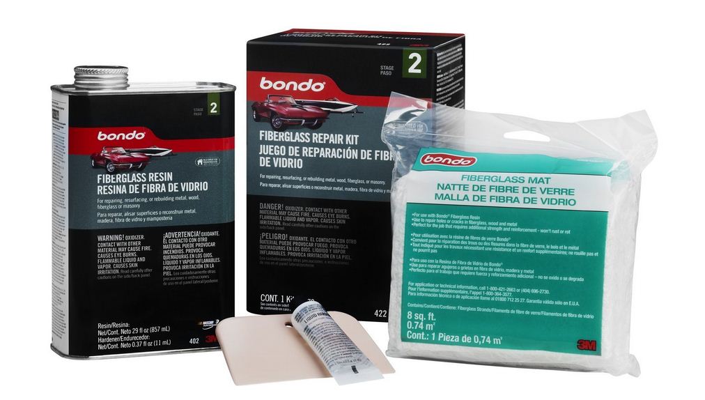 Bondo 422 Fiberglass Resin Repair Kit, 1 Quarts
