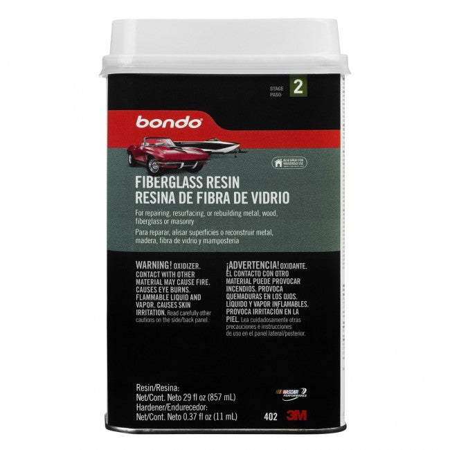 Bondo 402 Fiberglass Resin, 29 Oz