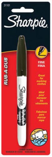 Sharpie 31101 Rub-A-Dub-Laundry Marking Pen, Black