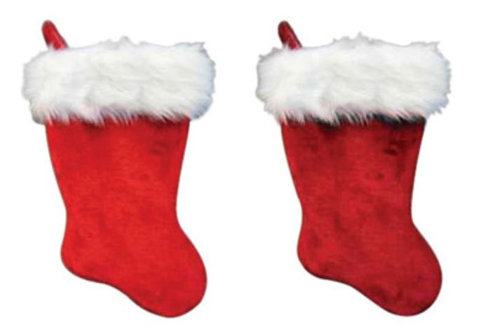 Santa's Best 0102016ZSA Deluxe Plush Stocking, 20", Red