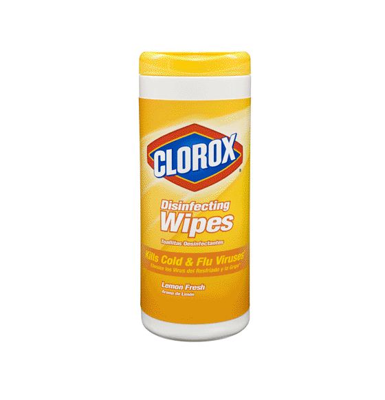 Clorox 01594 Disinfecting Wipes, Lemon Scent