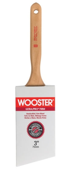Wooster 4174-3 Ultra Pro Firm Lindbeck Angle Sash Paint Brush, 3"