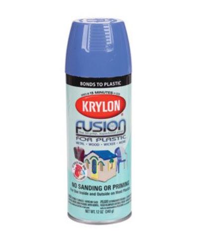 Krylon K02333 Fusion Spray Paint, 12 Oz, Blue Hyacinth