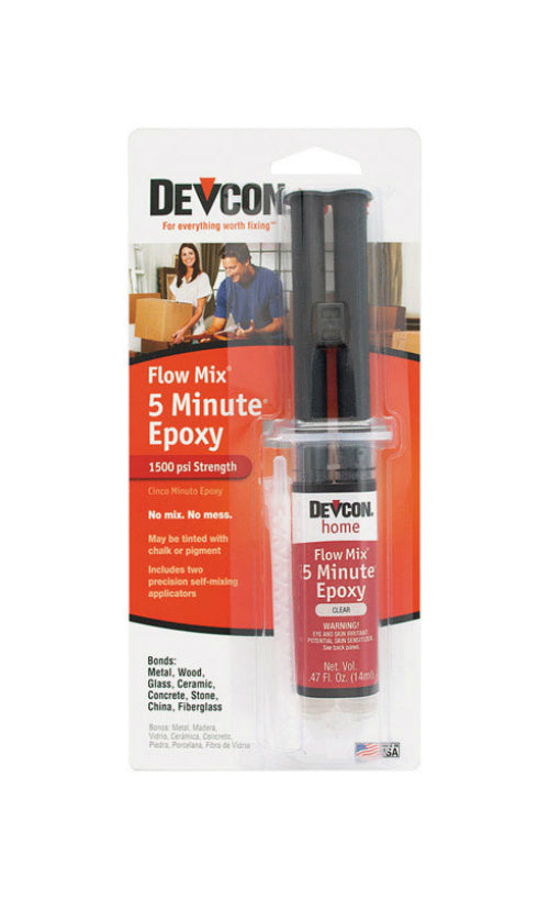 Devcon 20445 Flow Mix 5 Minute Epoxy, 14 ml