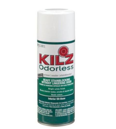 Kilz 10444 Odorless Aerosol Primer, 13 Oz, Bright White