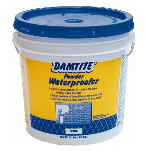 Damtite 01211 Waterproof Powder, White, 21lb