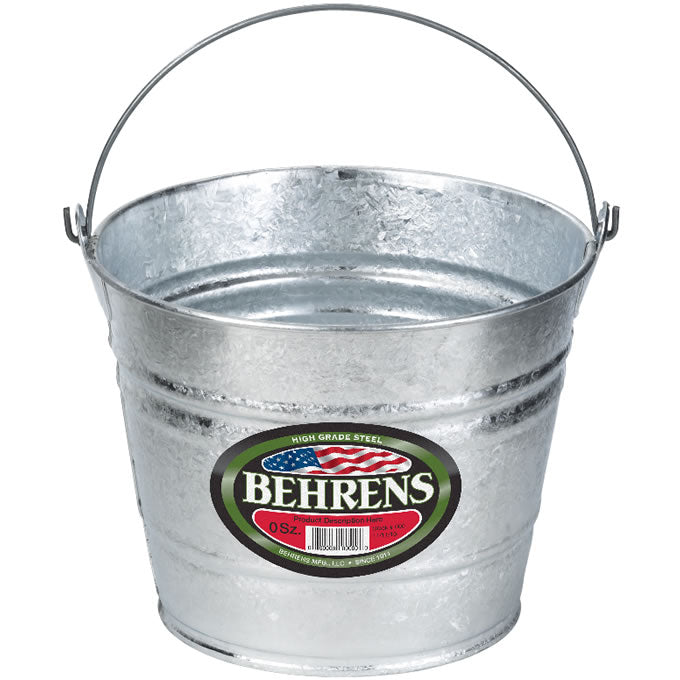 Behrens 1205 Hot Dipped Steel Pail, 5 Quarts