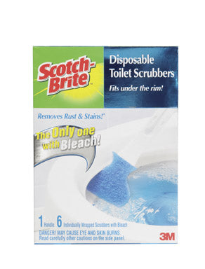 Scotch-Brite 557-SK7-6 Disposable Toilet Bowl Scrubber Kit