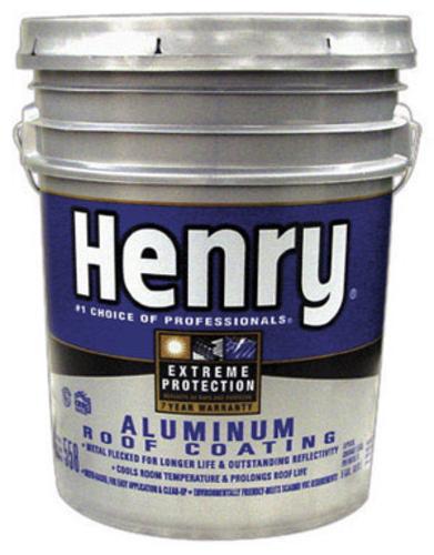 Henry HE558178 Aqua-Bright Aluminum Roof Coating, 4.75 Gallon