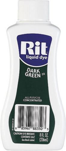 Rit Dye 88359 Liquid Dye, Dark Green, 8 Oz