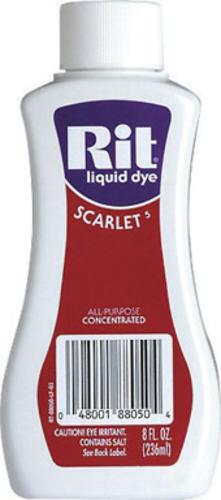 Rit Dye 88050 Liquid Dye, Scarlet, 8 Oz