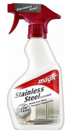 Magic 3055 Stainless Steel Cleaner, 14 oz, Trigger Spray