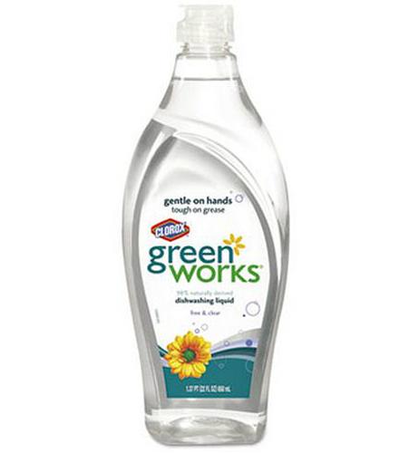Green Works 30172 Natural Dishwashing Liquid, 22 Oz