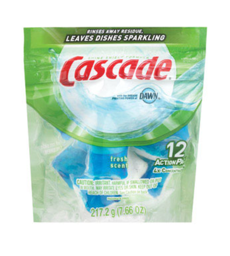 Cascade 41758 Action Pack Regular Dishwasher Detergent, Fresh Scent