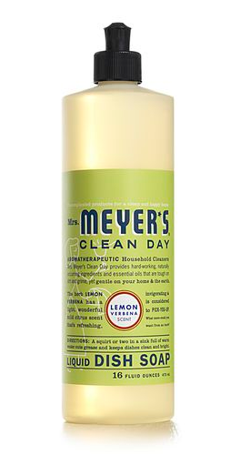 Mrs Meyers Clean Day 12103  Lemon Verbena Scent Liquid Dish Soap