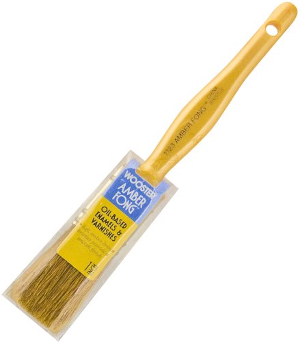 Wooster 1123-1 Amber Fong Flat Paint Brush, 1"