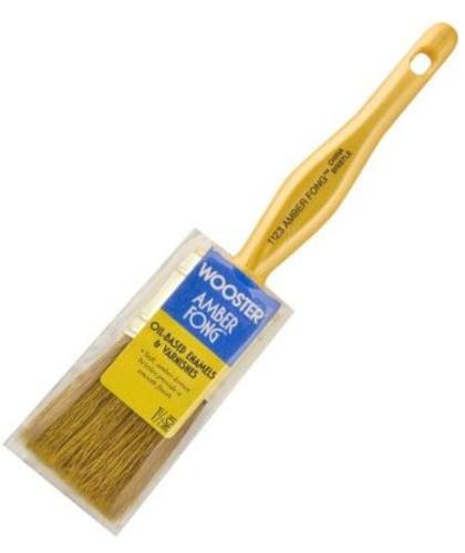 Wooster 1123-1 1/2 Amber Fong Flat Paint Brush, 1.5"