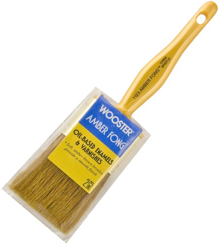 Wooster 1123-2 Amber Fong Flat Paint Brush, 2"