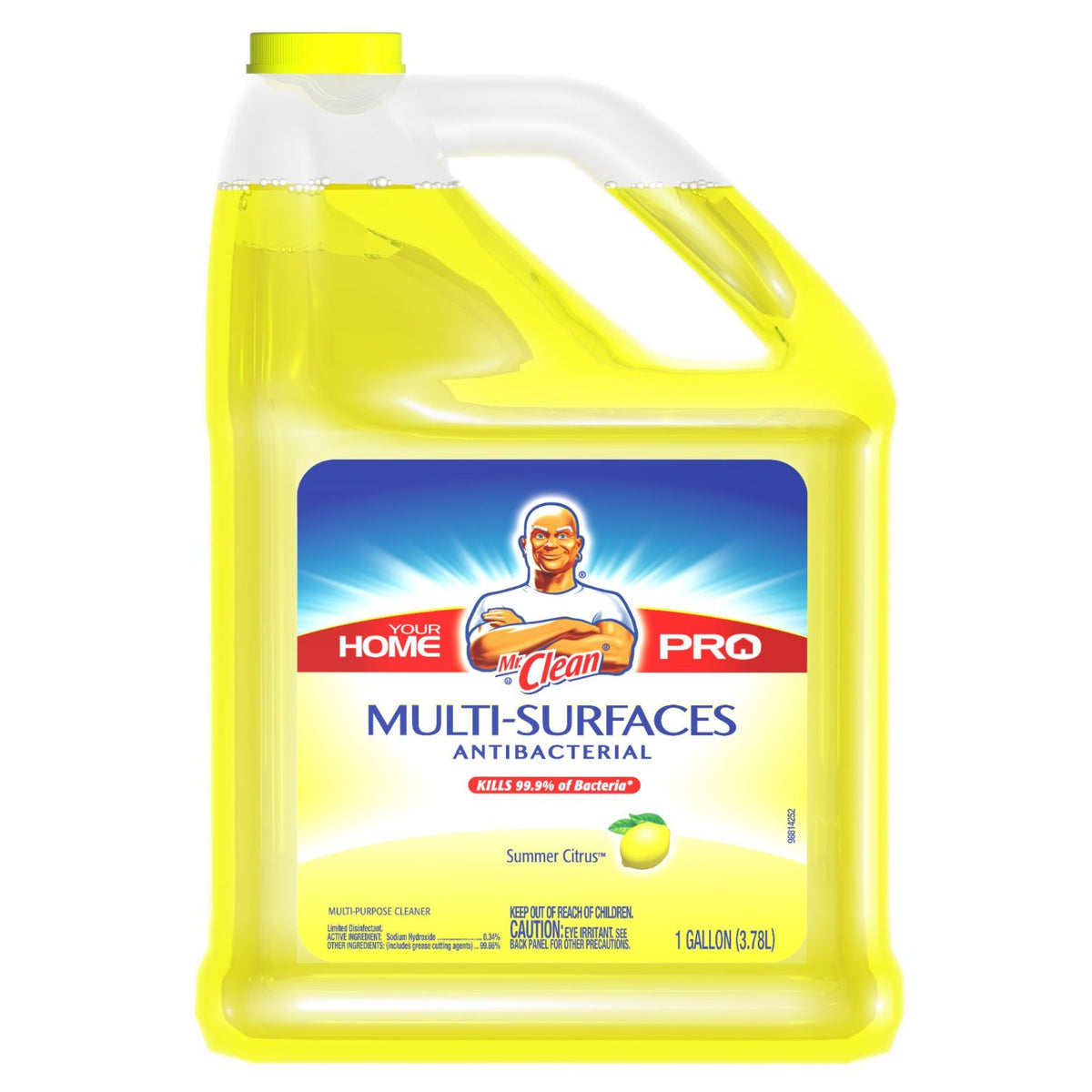 Mr. Clean 23123 Antibacterial Multi-Surface Cleaner, Citrus, 1-Gallon