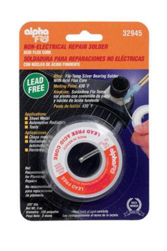Alpha 32945 Lead-Free Non Electrical Repair Solder, 3 Oz