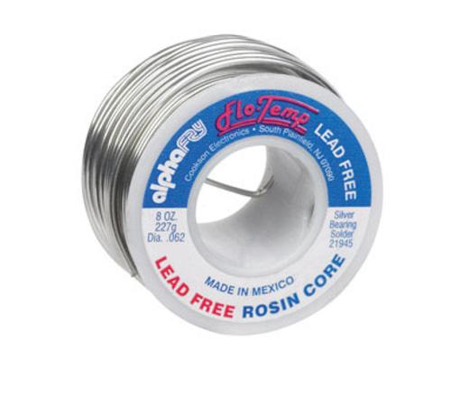Alpha 21945 Lead-Free Electrical Rosin Core Solder, 8 Oz