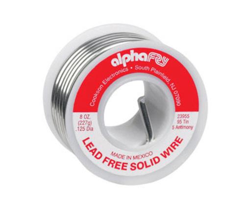 Alpha 23955 Lead-Free Non Electrical Solid Wire Solder, 8 Oz