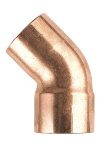 buy copper elbows 45 deg & wrot at cheap rate in bulk. wholesale & retail plumbing repair parts store. home décor ideas, maintenance, repair replacement parts