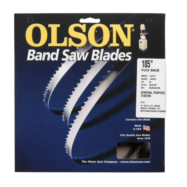 Olson Saw 14505 Band Saw Blade, 105"