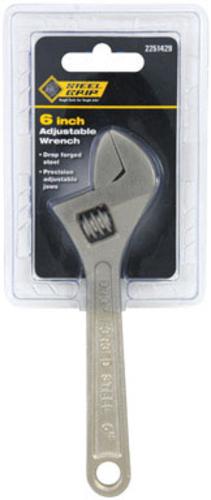 Steelgrip 2251429 Adjustable Hardened Steel Wrench, 6"