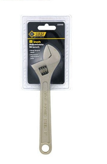 Steelgrip 2251445 Adjustable Hardened steel Wrench, 8"