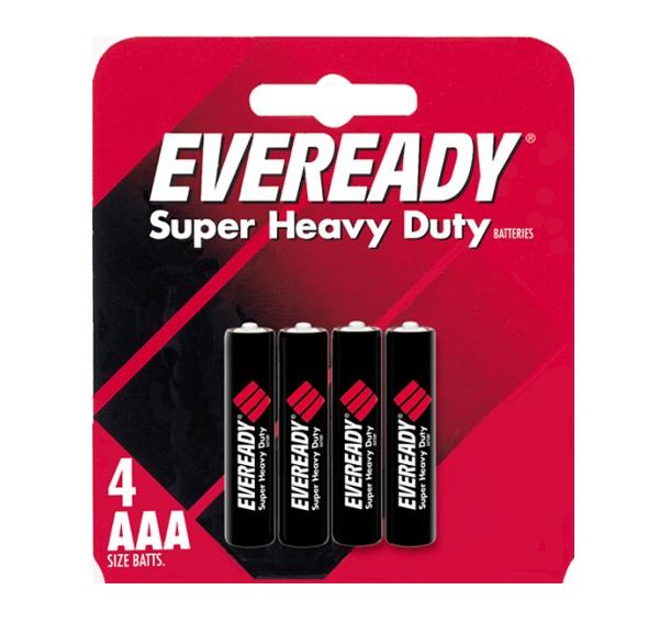 Eveready 1212SW-4 Heavy Duty Batteries, 1.5 Volt, AAA