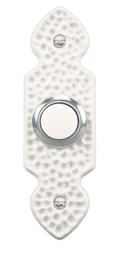 Heath Zenith 829LW-A White Traditional Solid Wired Push Button