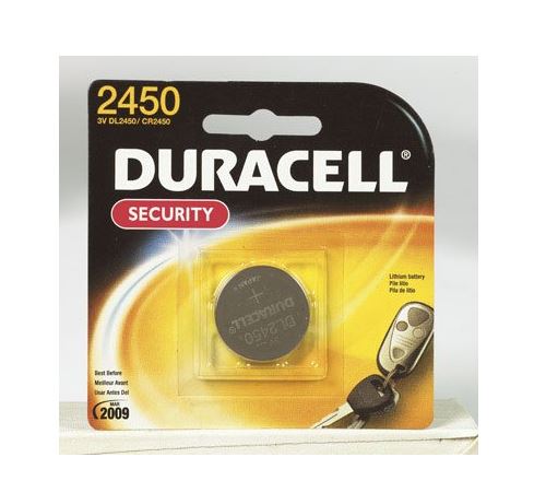 Duracell DL2450BPK Electronic Battery, 3 Volt, #2450