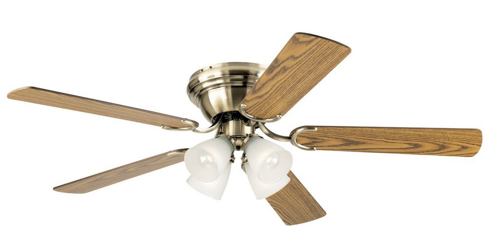 Westinghouse 78714 Contempra Ceiling Fan, 52", Antique Brass