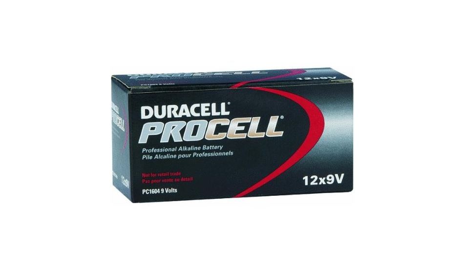 Procell PC1604BKD Alkaline Battery, 9 Volt