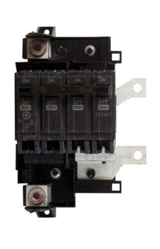 GE THQMV200D Main Double Pole Circuit Breaker Kit, 4", 240 Volt