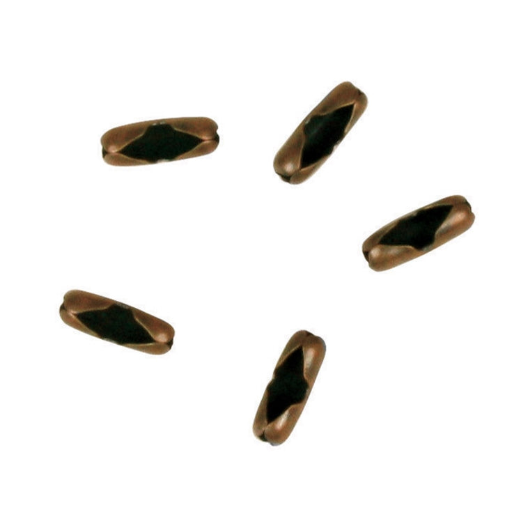 Jandorf 60351 Beaded Chain Connector, #6, Rustic Bronze