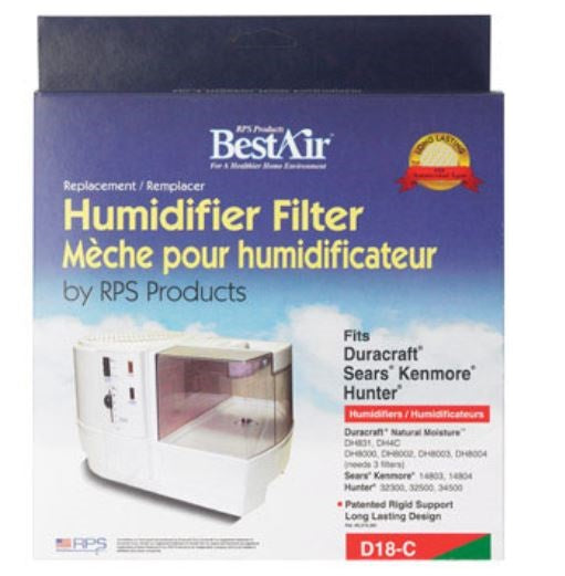 BestAir D18-C Humidifier Wick Filter, 8-1/4" x 9" x 2"