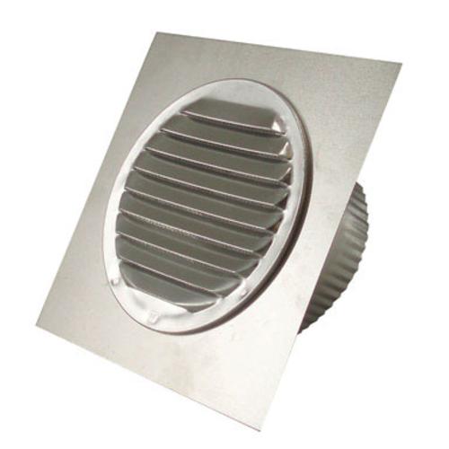 Deflect-O EARL4TF Aluminum Eave Vent, Silver, 4"