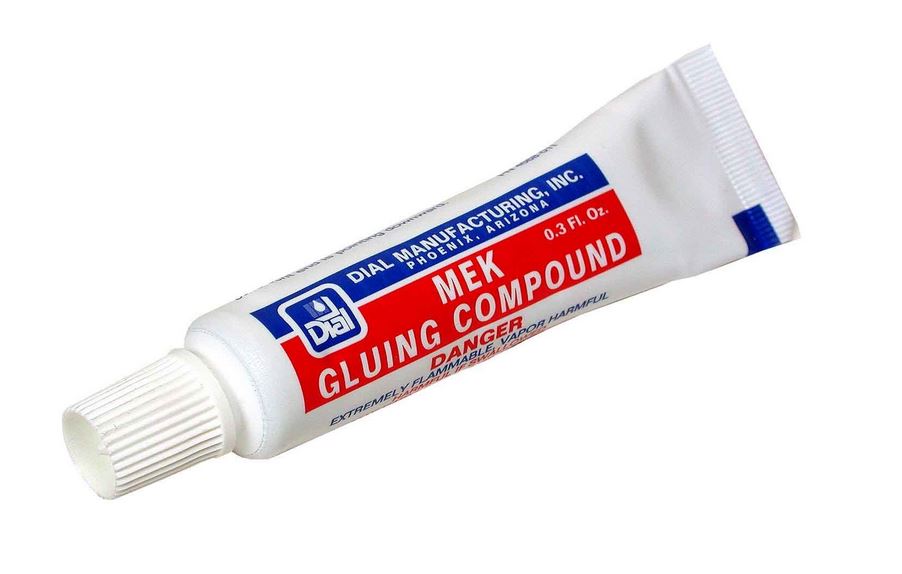 Dial 4689 Mek Gluing Compound, 0.3 Oz., Tube