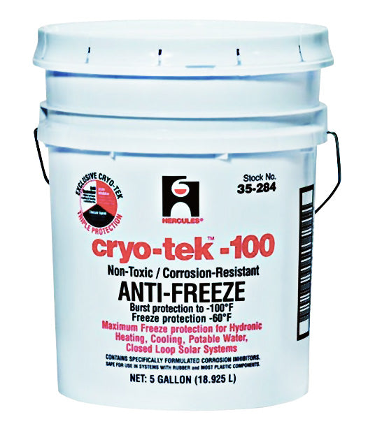 Hercules Cryo-Tek-100 Anti-Freeze Heating & Cooling System, 5 Gal, Red