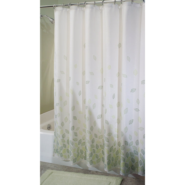 InterDesign 32721 Verde Shower Curtain, 72" x 72", Green