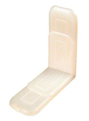 Prime Line 22843 Polyethelene Guide Drawer Corner, White, Pack-10