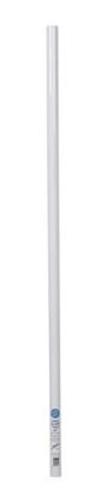 John Sterling 0018-4WT3 Closet Pole, Steel, White, 4'