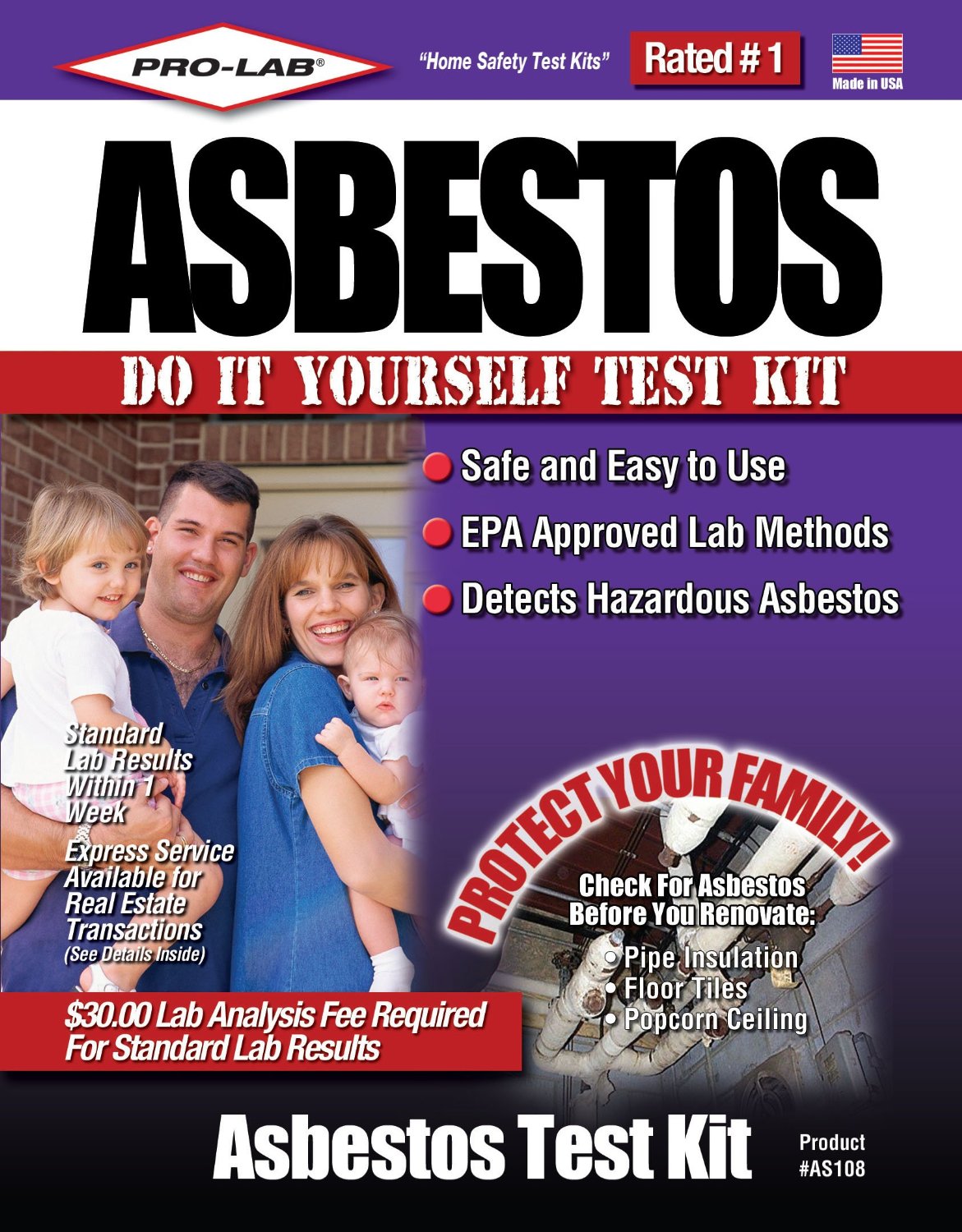 Pro-Lab AS 108 Asbestos Test Kit