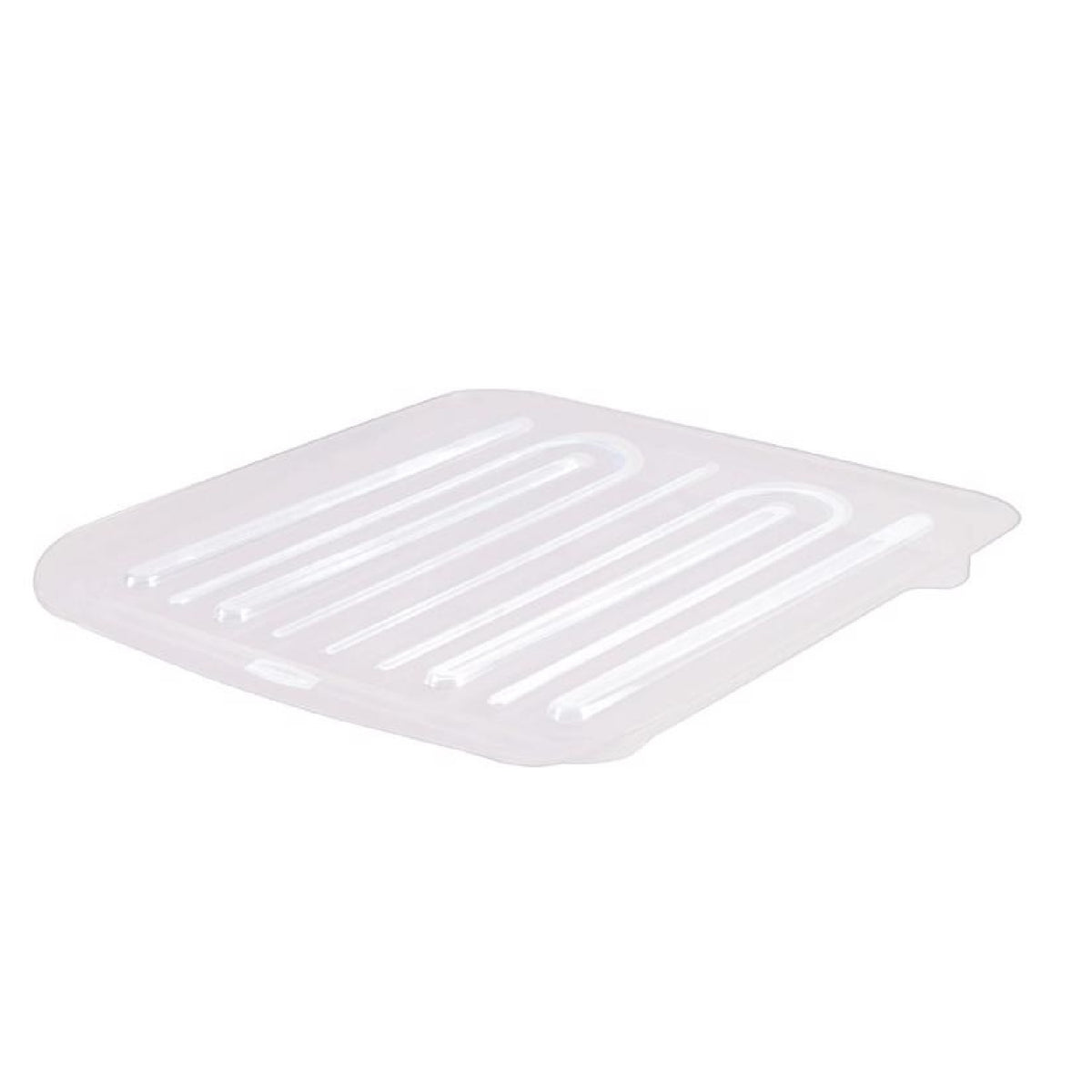 Rubbermaid 1180-MA-CLR Dish Drainer Tray, 14.3 Inch x 15.3 Inch, Plastic, Clear