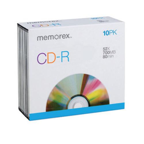 Memorex 034707045149 Blank CD-R, 700 Mb, 80 Minute